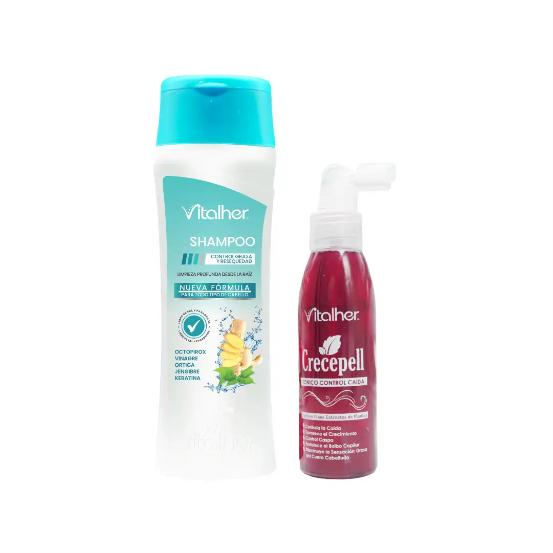 Kit Shampoo control grasa + Tónico Capilar