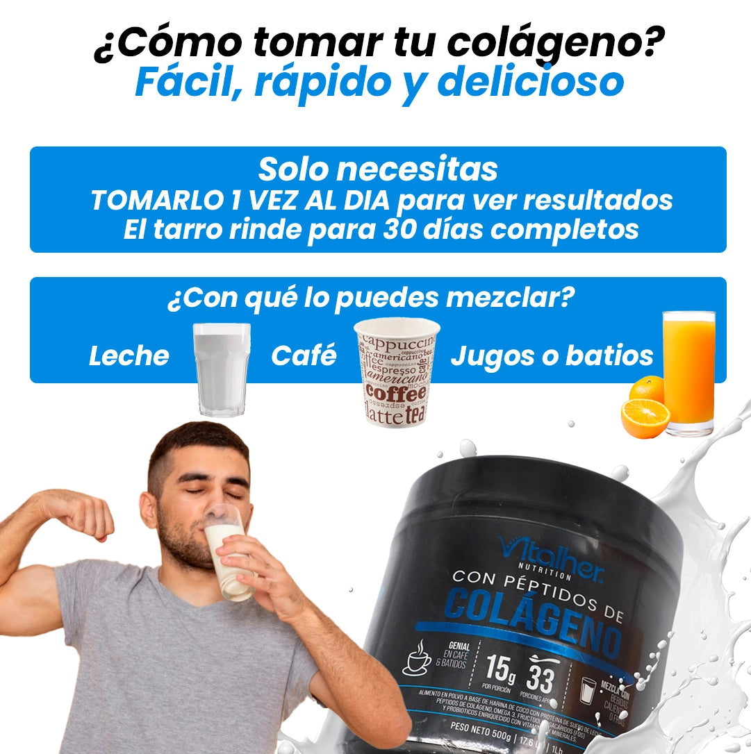 Péptidos de Colágeno x500 grs