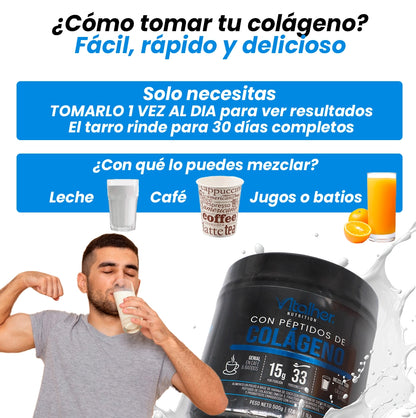 Péptidos de Colágeno x500 grs