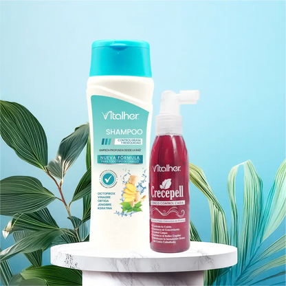 Kit Shampoo control grasa + Tónico Capilar