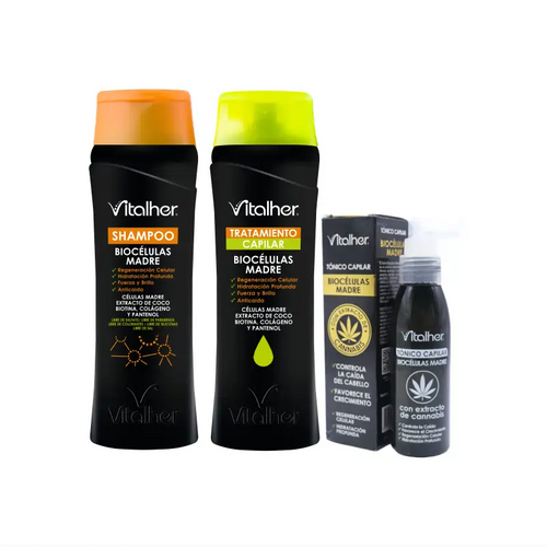 Kit grande Biocelulas Shampoo + tratamiento + tonico