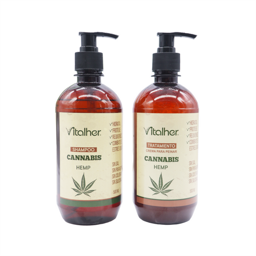 Kit cannabis shampoo + tratamiento x 500mL