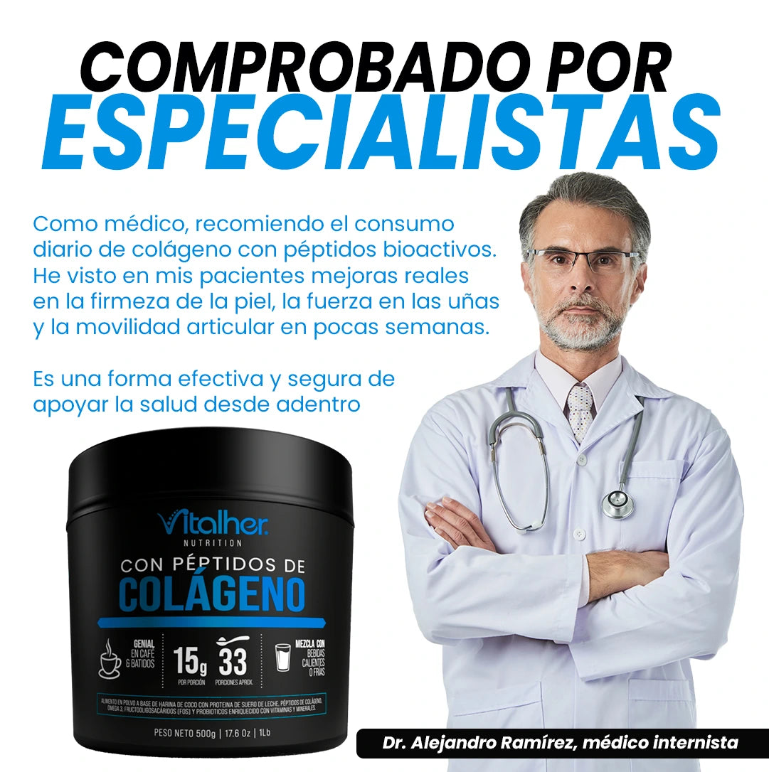 Péptidos de Colágeno x500 grs