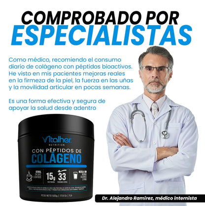 Péptidos de Colágeno x500 grs