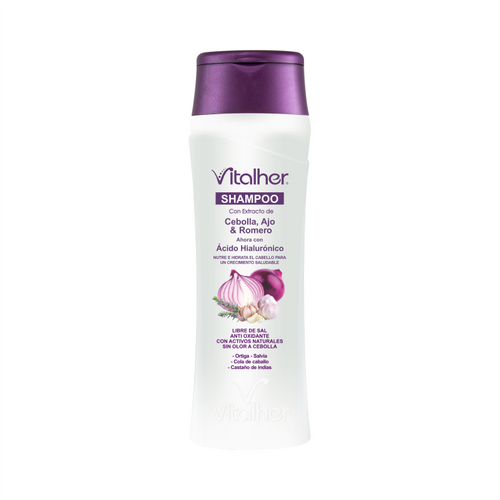 Shampoo Cebolla y Ácido Hialurónico Vitalher